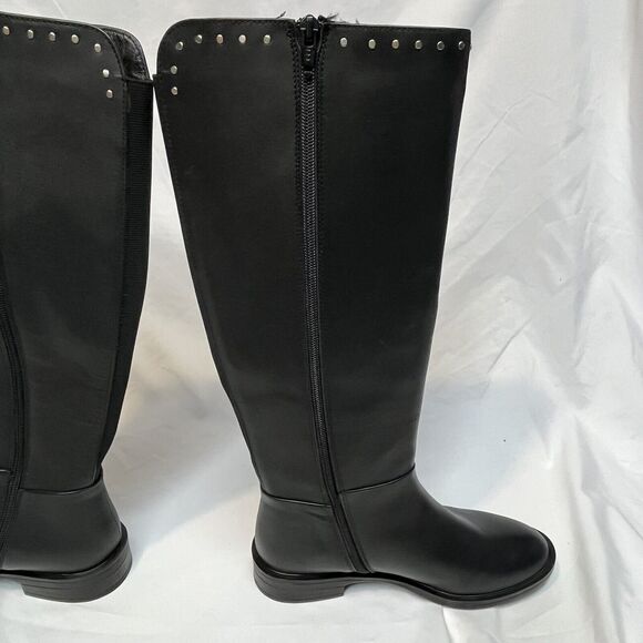 Steven Black Leather Riding Boot Size 7.5 NC-ZOE Knee High Natural Comfort - Picture 3 of 8